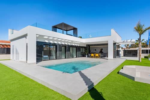 Gelijkvloerse nieuwbouwvilla met privézwembad en solarium in La Finca Golf, Algorfa — foto 4