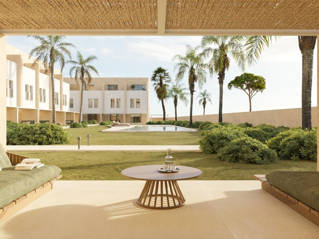 3-bed townhouses near Les Deveses Beach in Dénia — terrace