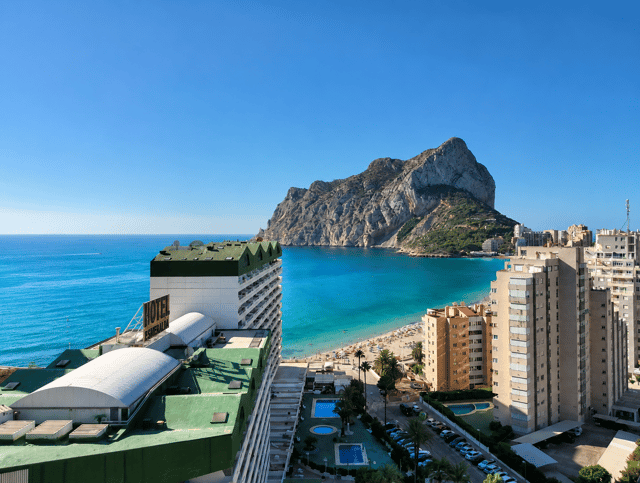Ático con piscina en Calpe, 3 dorm., 130m²