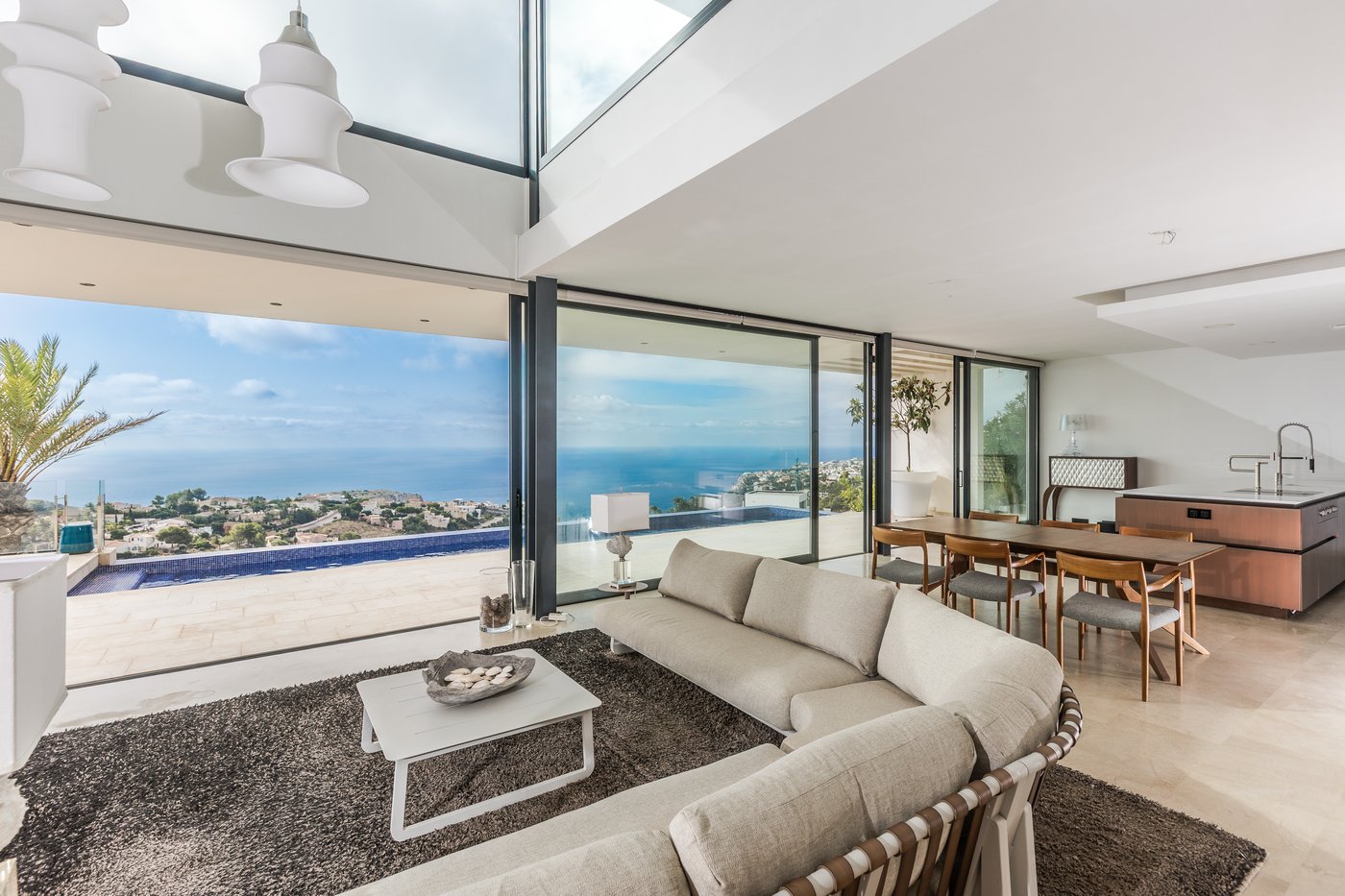 Luxury Contemporary Villa with 180° Panoramic Sea Views to Ibiza and Formentera