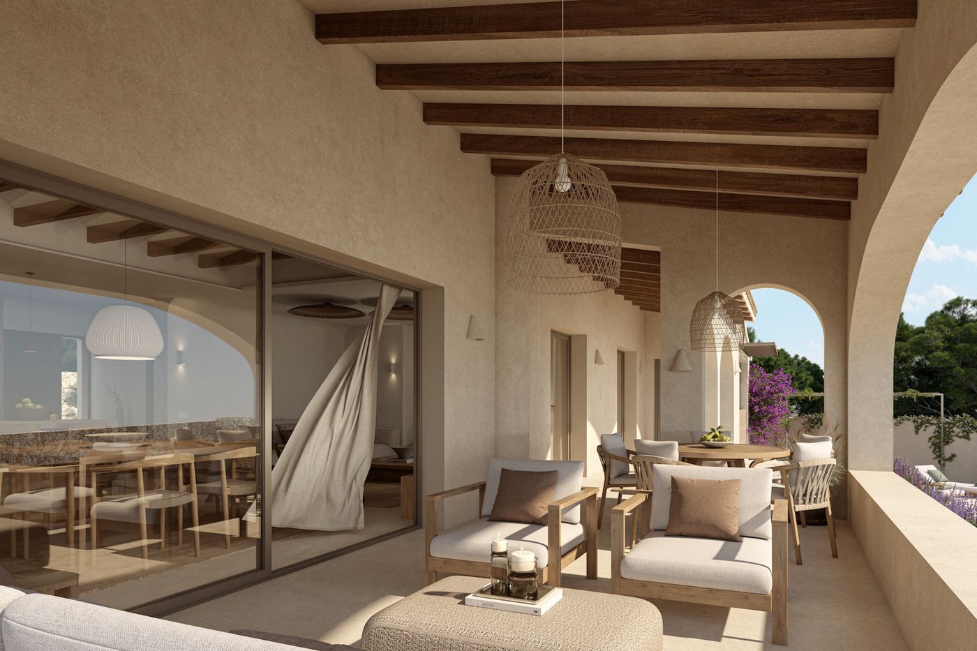Villa Qila — 3 dormitorios, 4 baños con vistas al mar