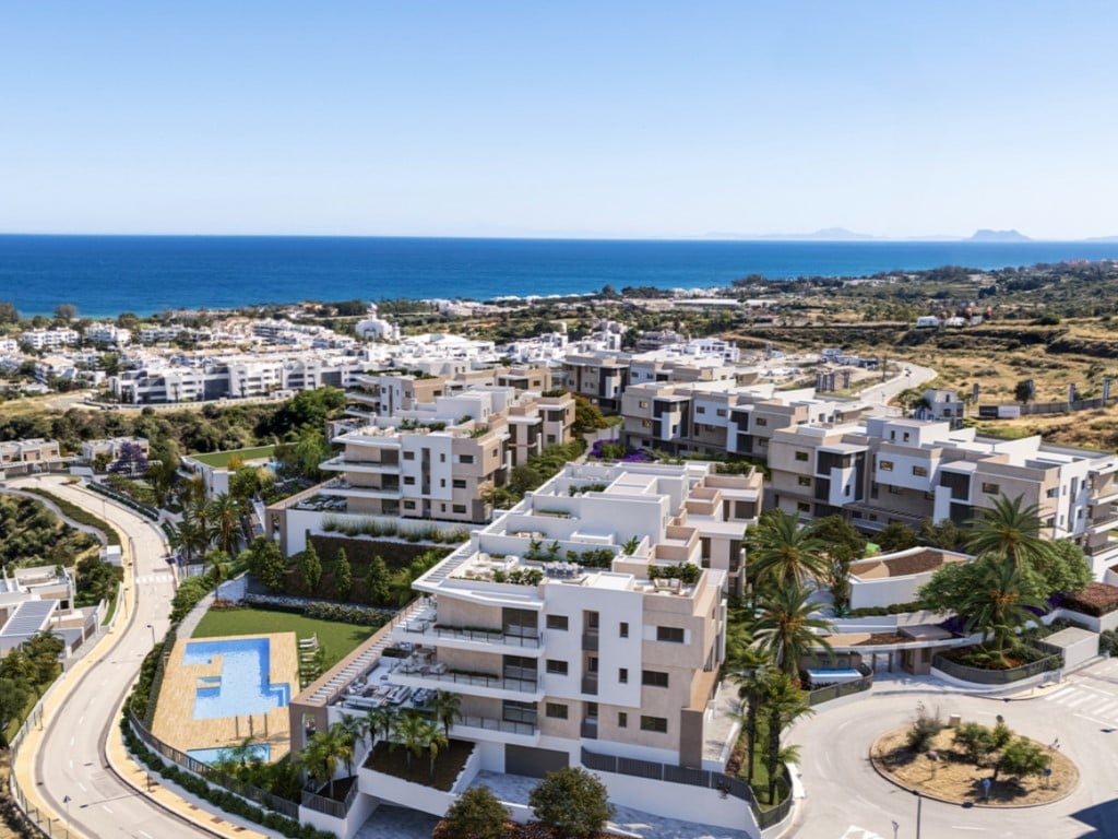 Nuevo complejo residencial cerca de Estepona con vistas al mar