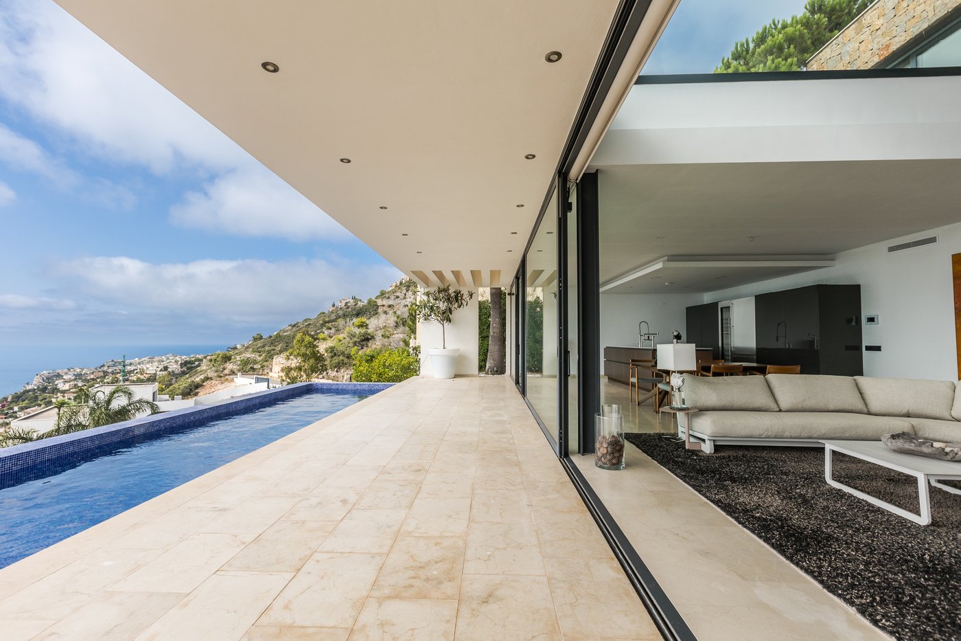 Luxury Contemporary Villa with 180° Panoramic Sea Views to Ibiza and Formentera
