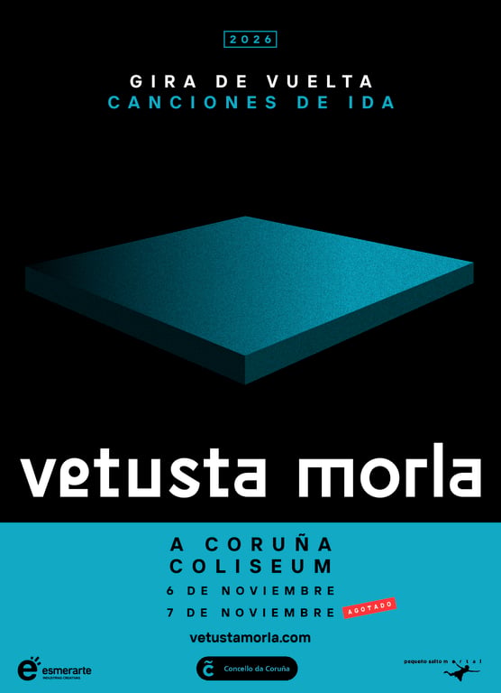 Imagen oficial de Vetusta Morla para sus conciertos de noviembre de 2026 en el Coliseum de A Coruña.