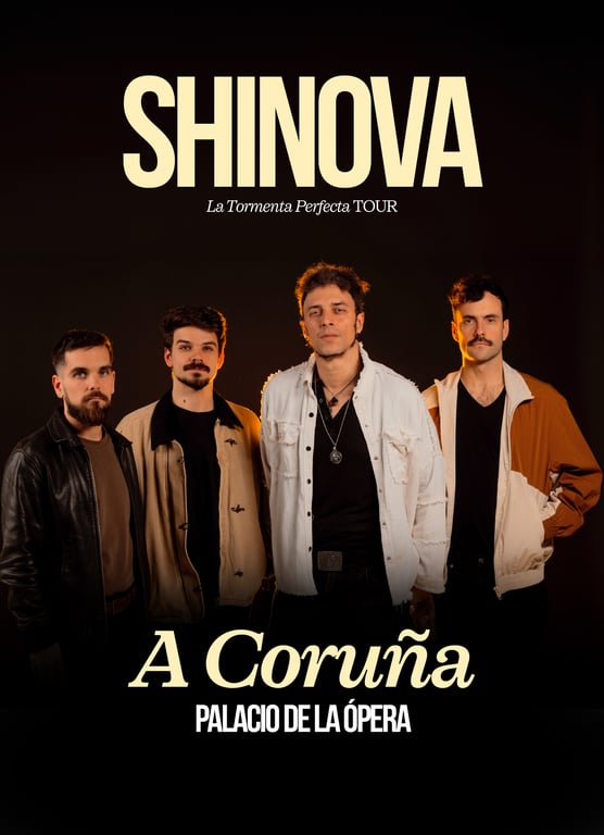 Imagen promocional de Shinova para La Tormenta Perfecta Tour.