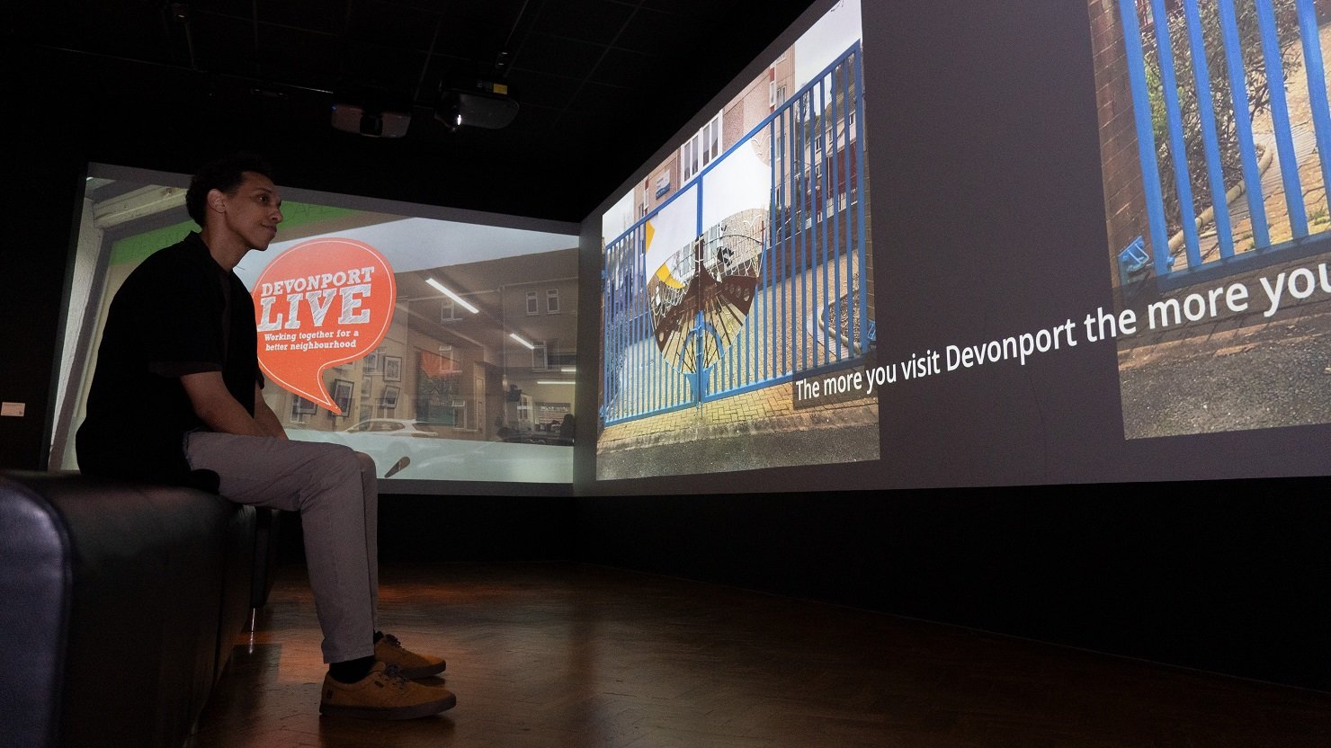 Tariq Ali in the Media Lab gallery at The Box