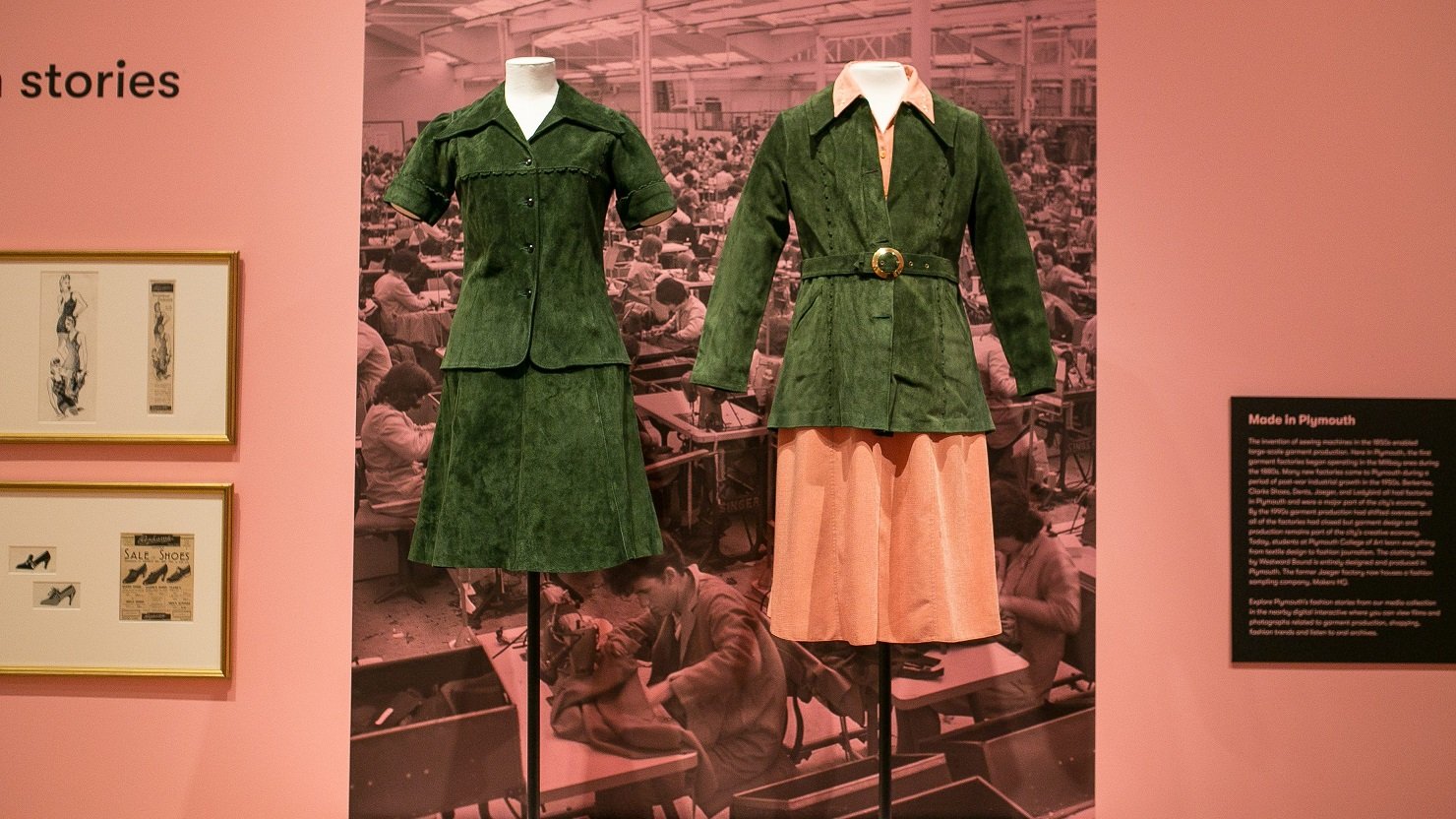 Garments from Dents on display in 'Dress Code'