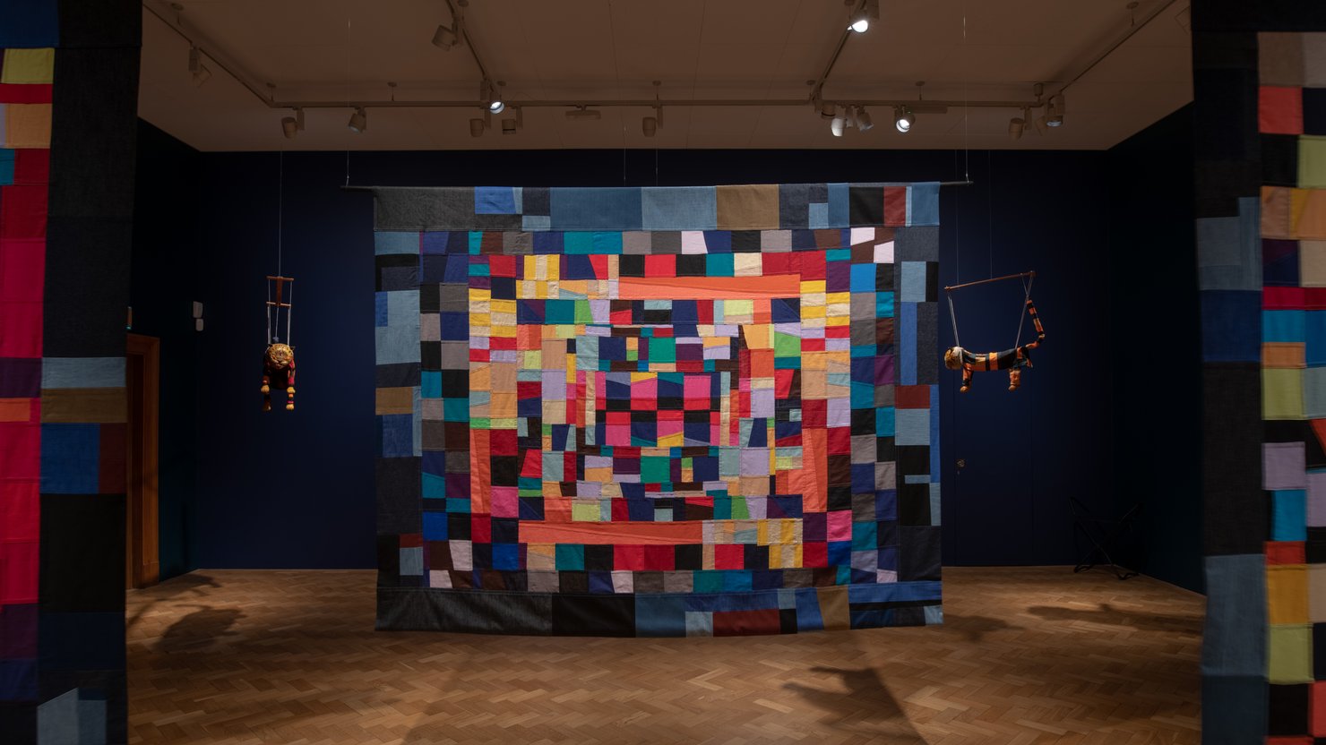 Textile work in Zadie Xa exhibition