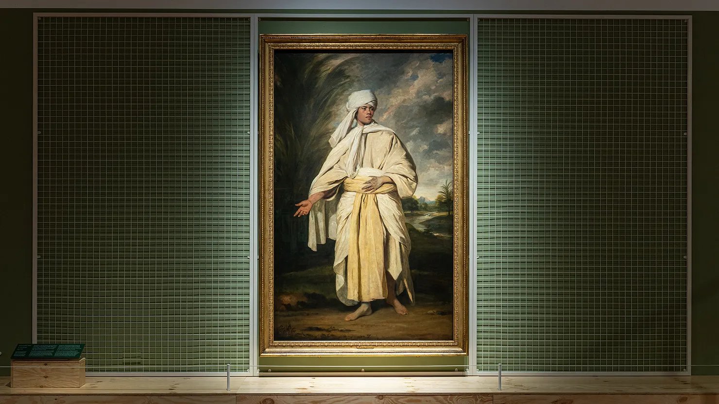 Portrait of Mai (Omai)   Sir Joshua Reynolds   Oil on canvas, c.1776, in North Gallery. Lent by the Board of Trustees of the National Portrait Gallery, London and the J. Paul Getty Museum, Los Angeles. Acquired in 2023 with support from the National Herit