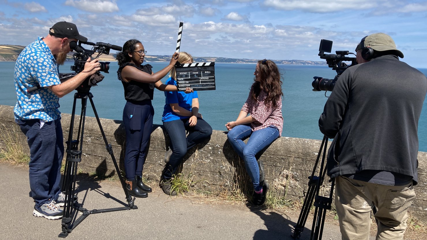 Filming the climate emergency episode for The Box