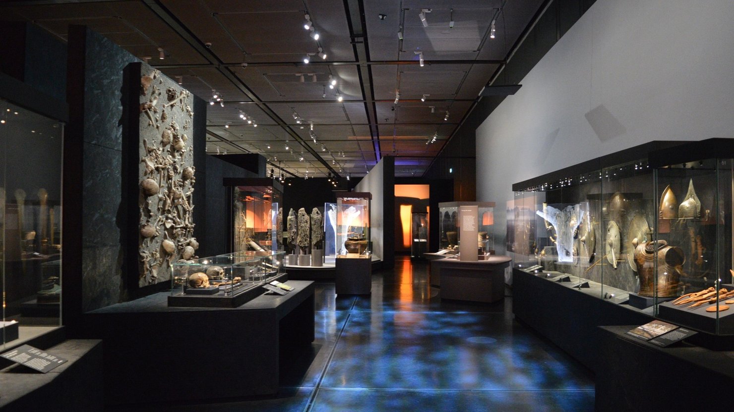 A view of 'The World of Stonehenge' exhibition at the British Museum in 2022