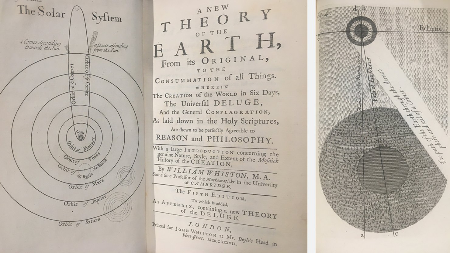 ‘A New Theory of the Earth’ by William Whiston, 1737 from The Box's Cottonian Collection (CB489)