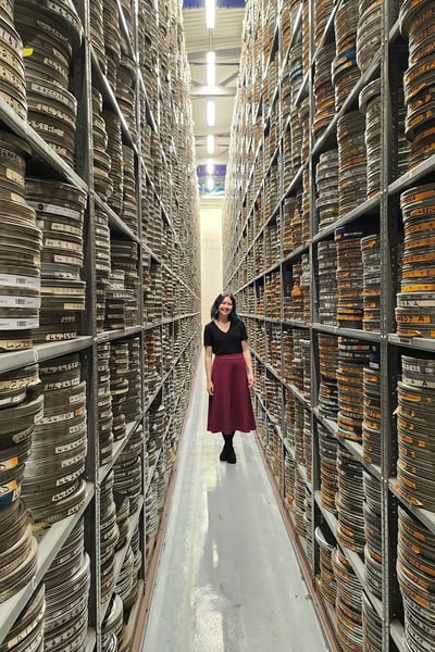 The BFI National Archive. Taken during an Environmental Sustainability Workshop led by Julie’s Bicycle.