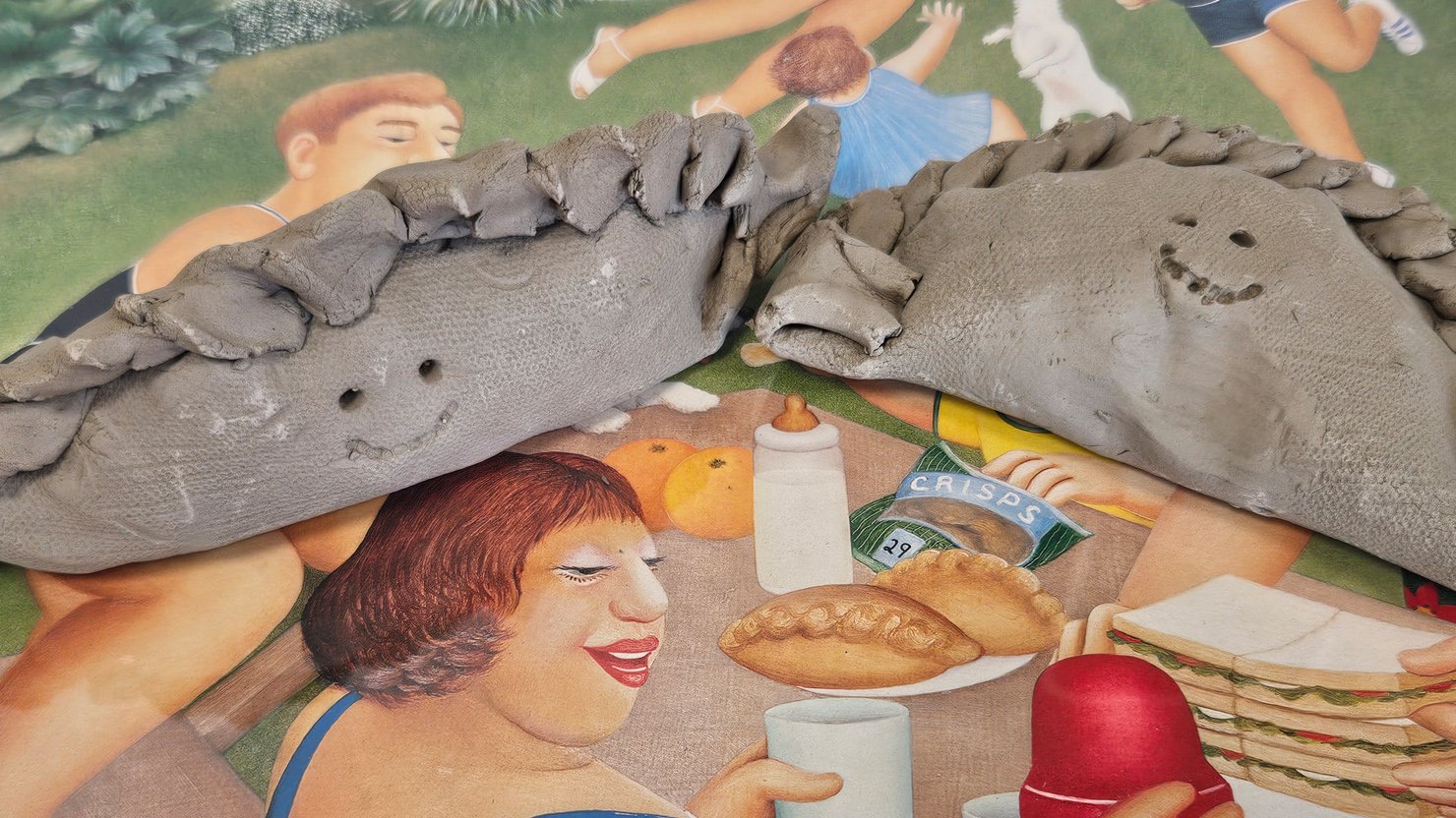 Clay pasties and Picnic at Mount Edgcumbe by Beryl Cook