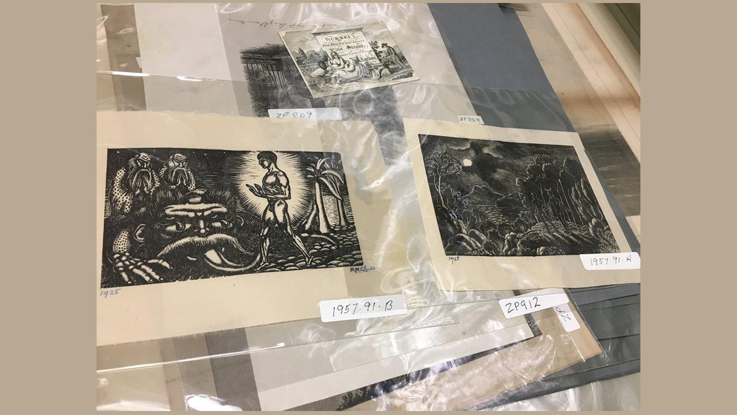 Prints from The Box's collection of works on paper