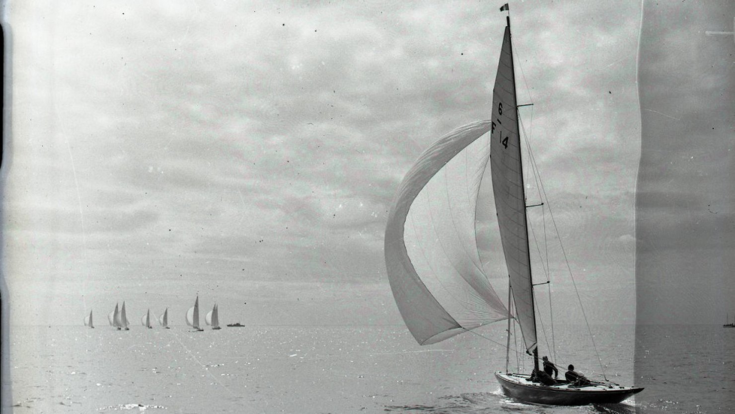 Olympic yachting, Torbay, 4 August 1948. (Image Ref: 1418/3129) © Mirrorpix