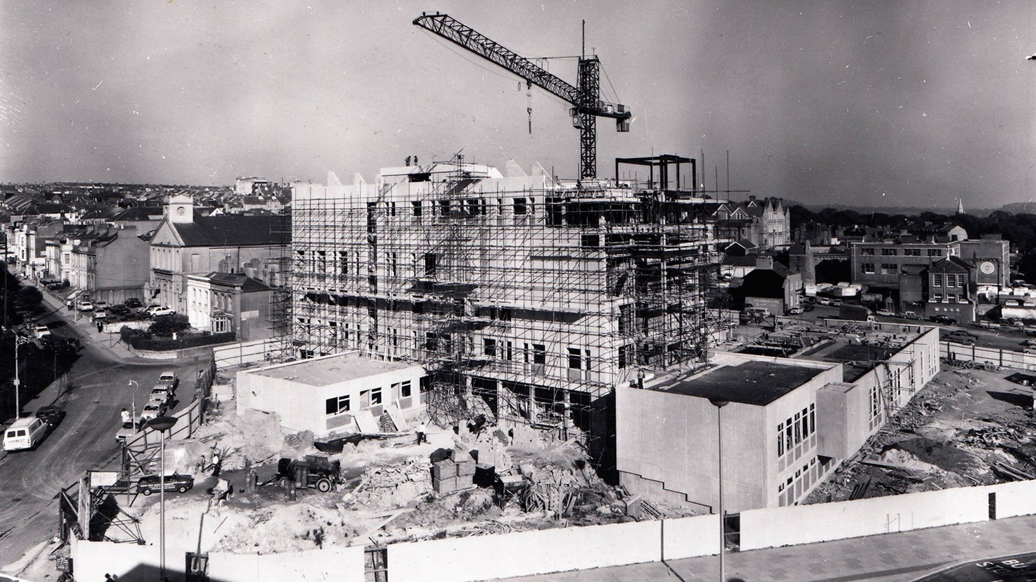Plymouth College of Art and Design being built. Image courtesy of Arts University Plymouth.