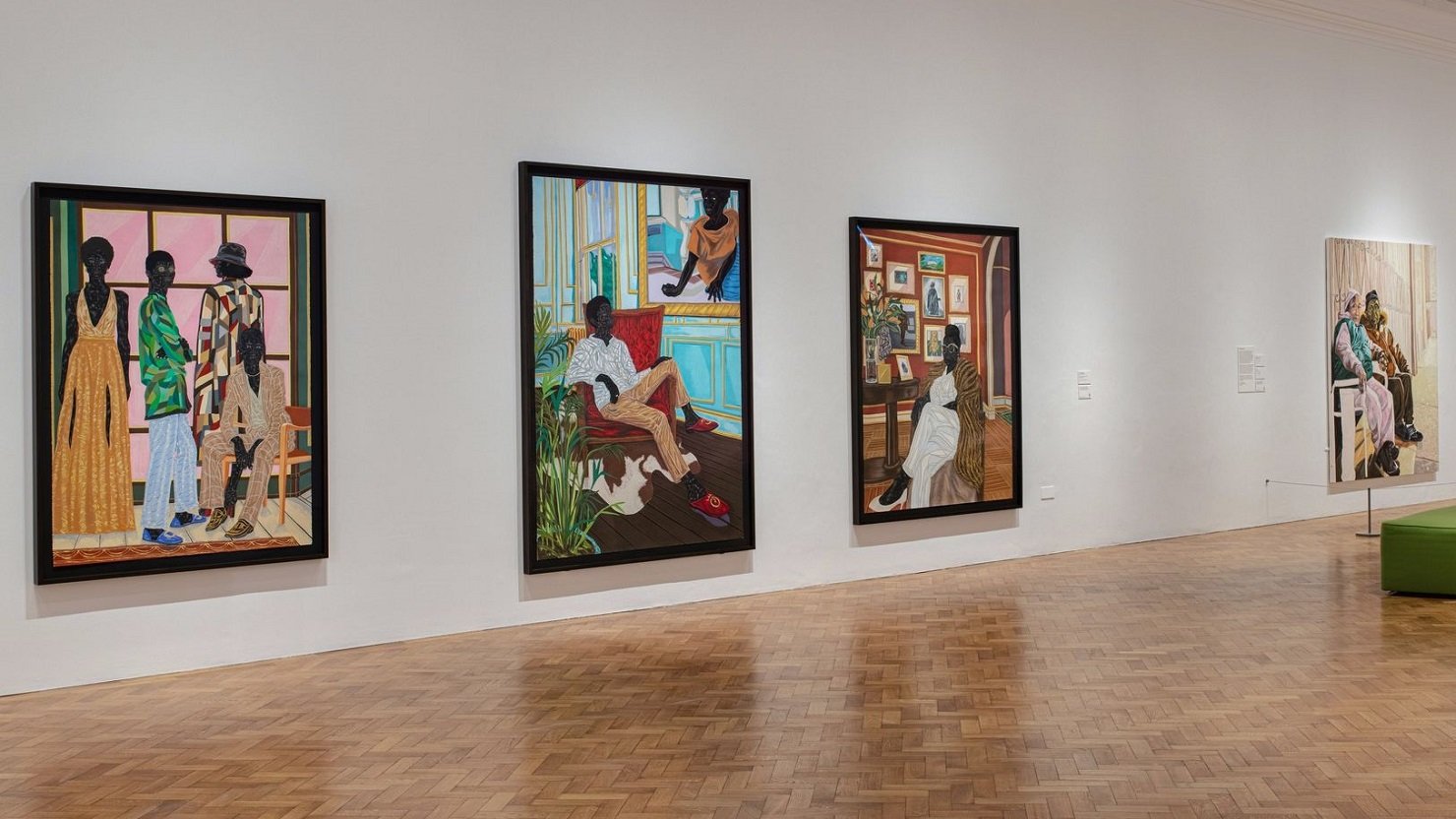 Toyin Ojin Odutolah works in The Time is Always Now at The Box Plymouth, 2024