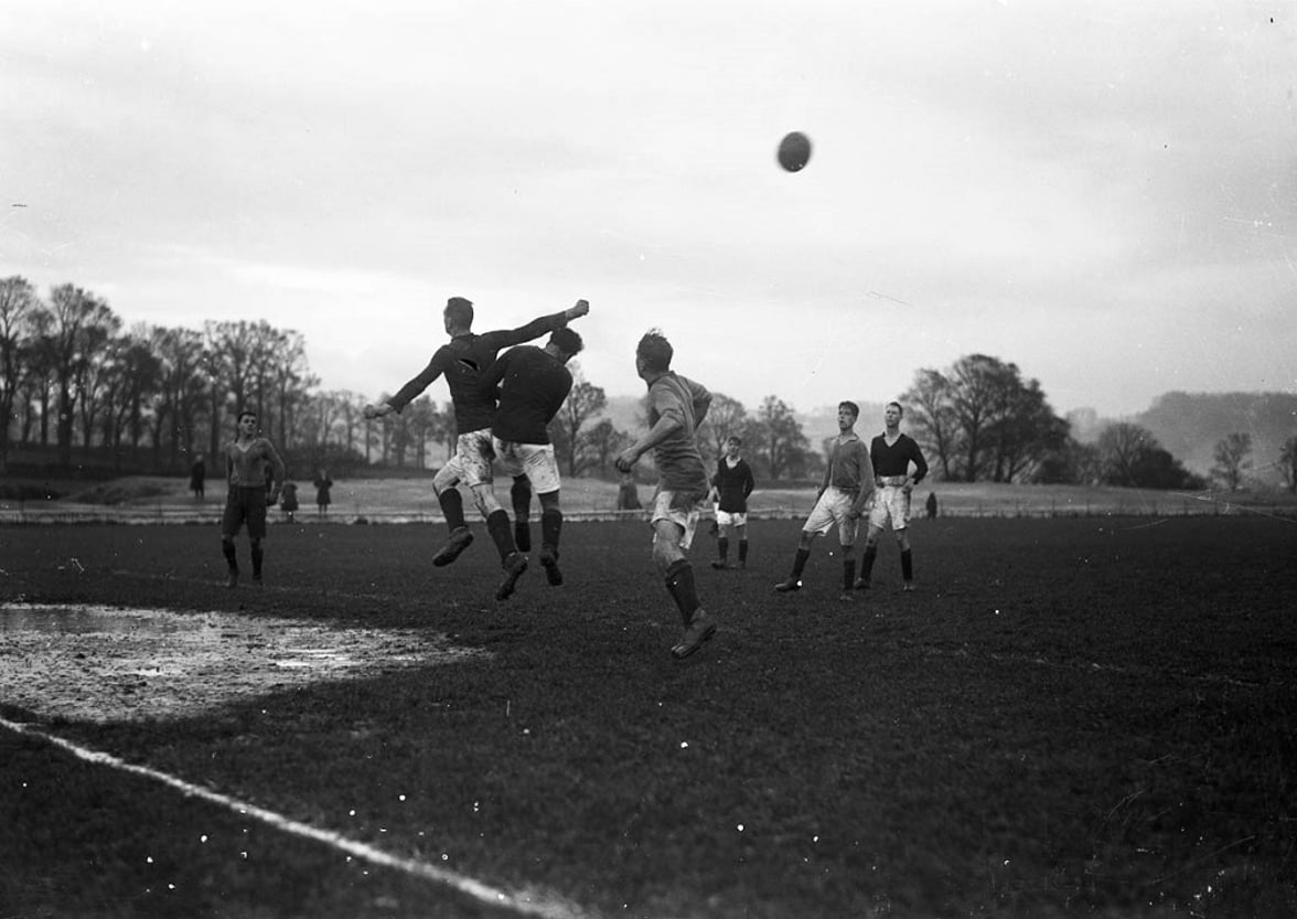 Archive image of Jack Leslie, possibly in training, c1920s © The Box, Plymouth