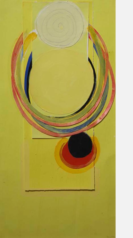 Yellow Suspended Form, 1979 by Terry Frost