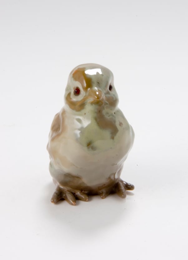 photograph of a figure of a chick