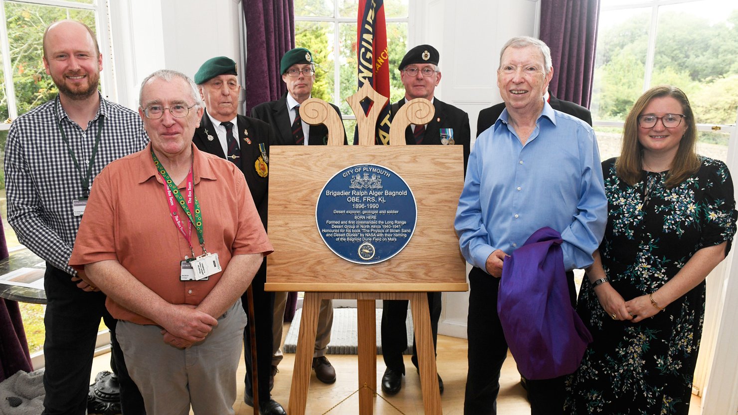 Historic blue plaque honours achievements of Ralph Alger Bagnold | The Box Plymouth