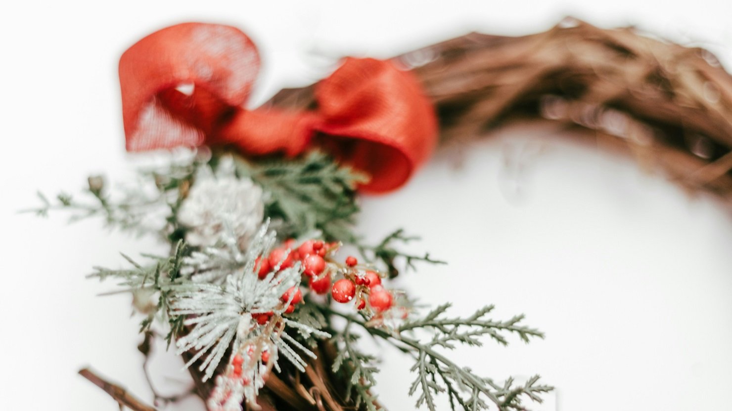 Detail of a festive wreath