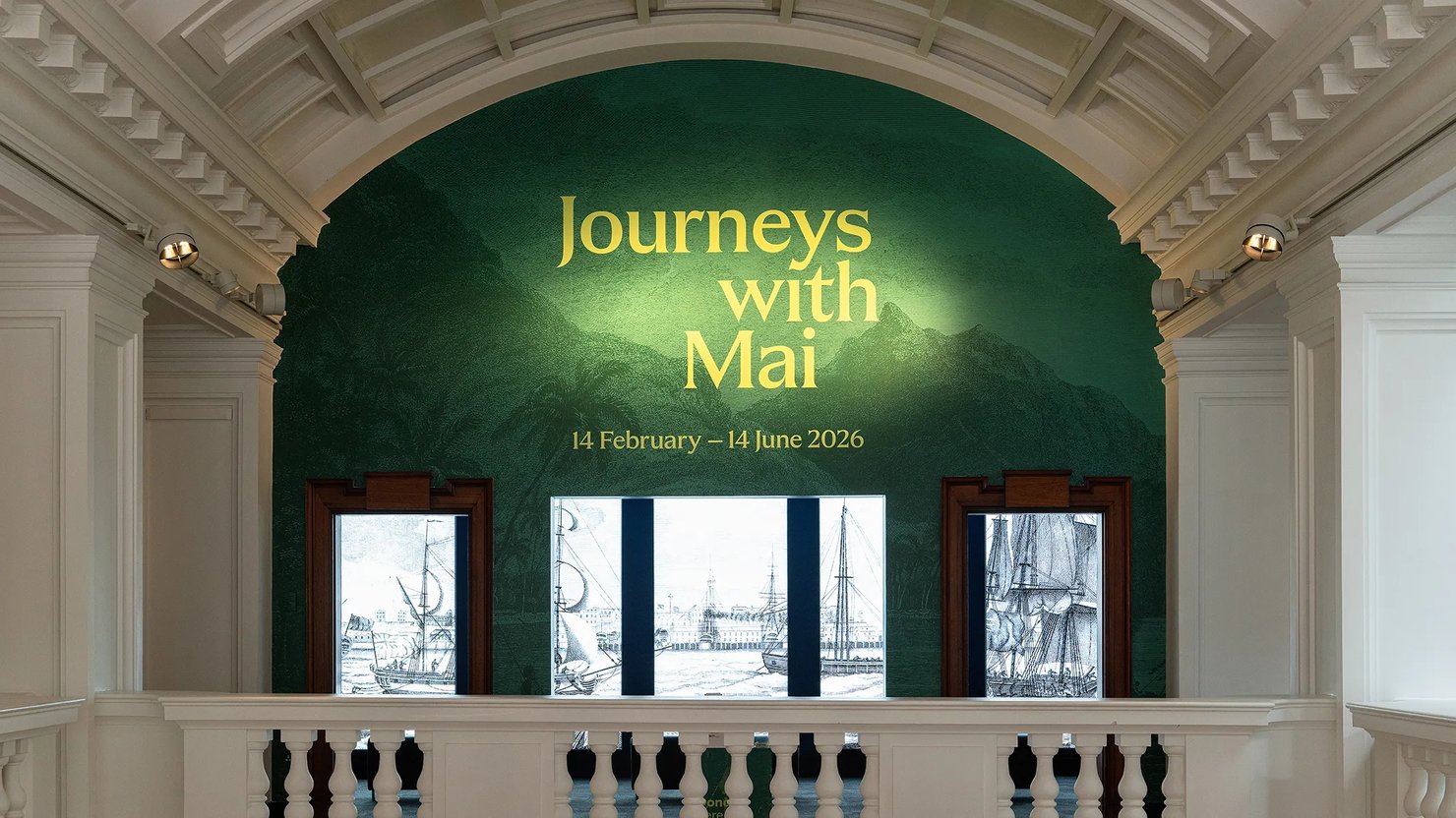 Journeys with Mai exhibition signage