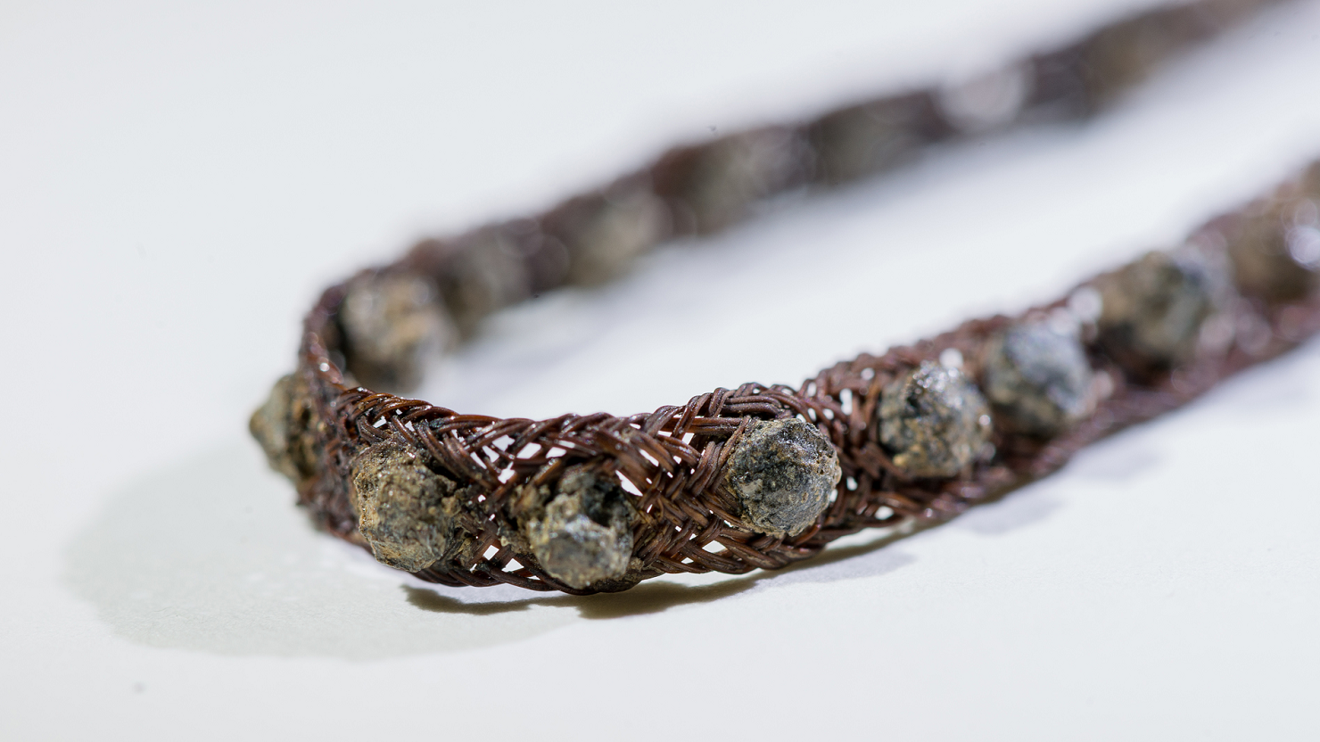 A tin bracelet from the Whitehorse Hill collection at The Box