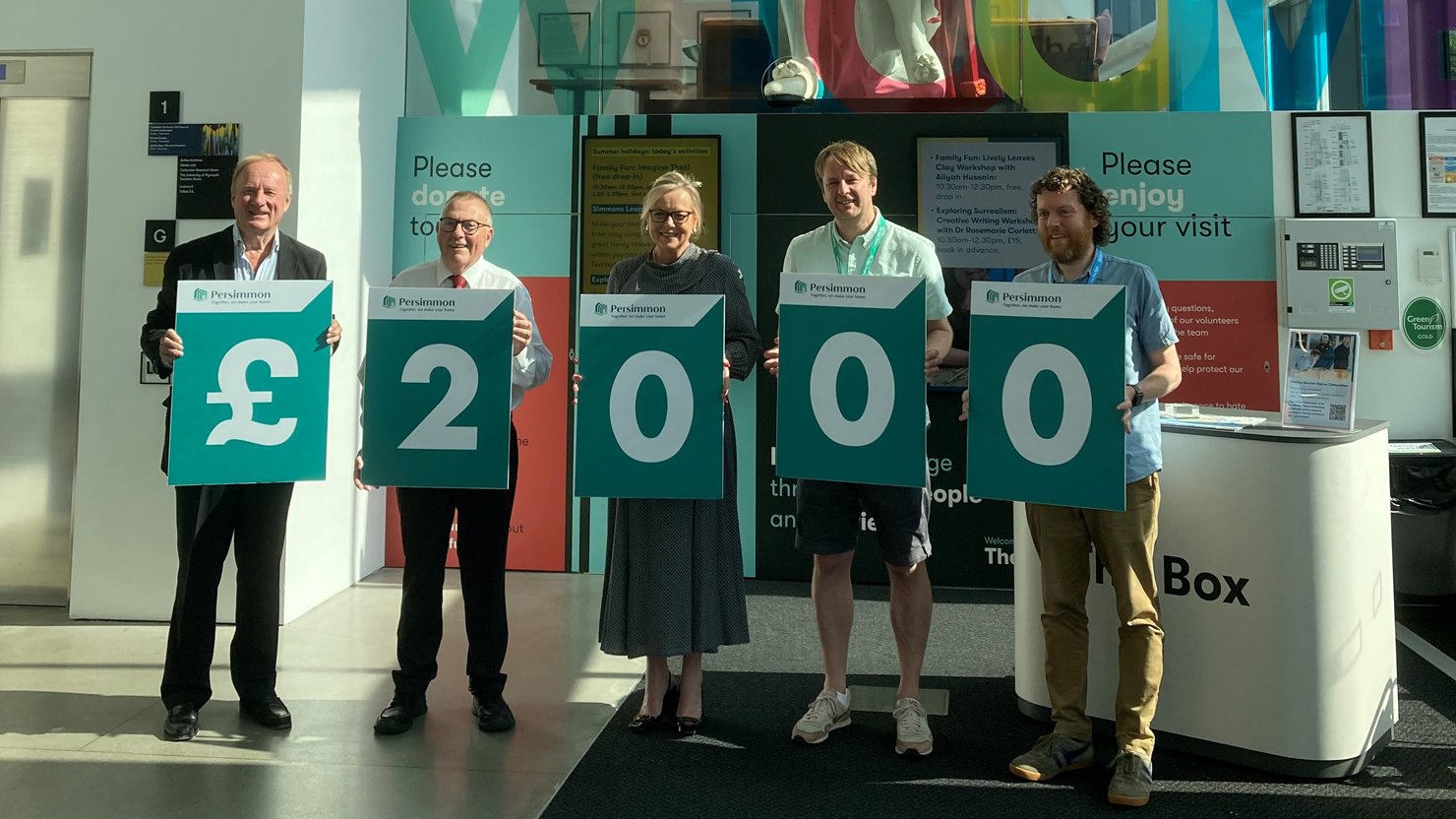 The Box unboxes developer donation | The Box Plymouth