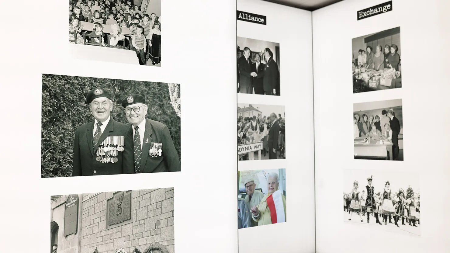 Photograph showing archive photography on large lightboxes