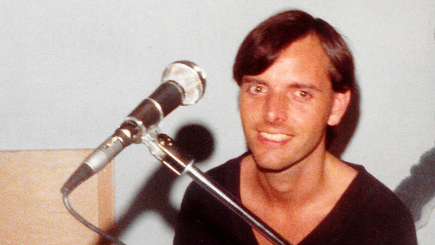 Greg DJ-ing at Clones, c1979