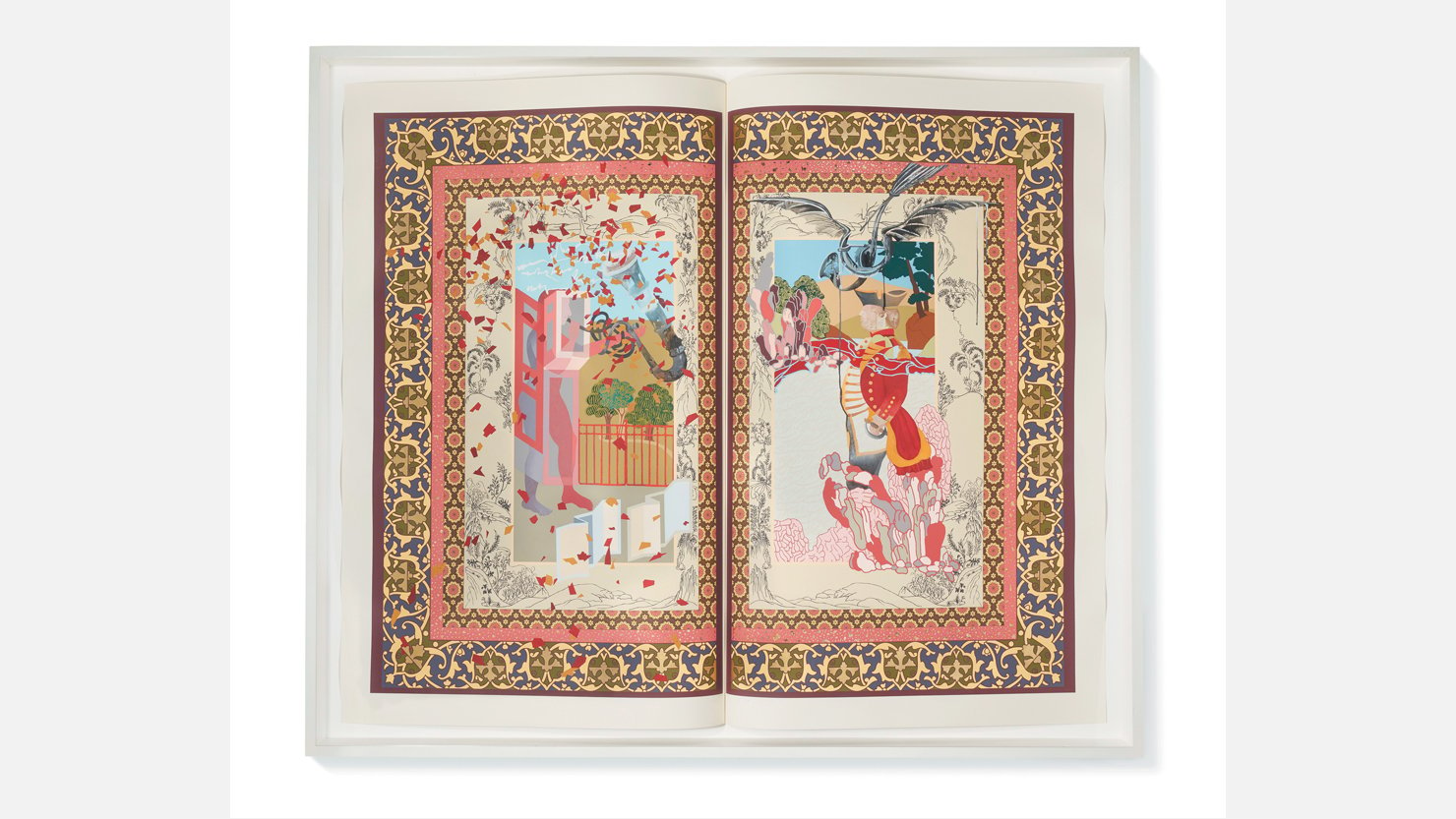 Shahzia Sikander, The Explosion of the Company Man, 2011. Private Collection