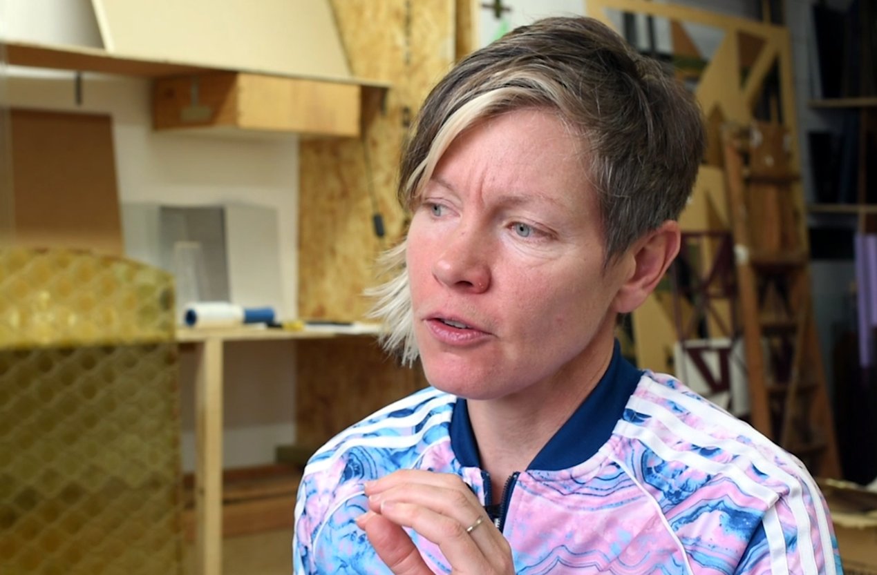 Abigail Reynolds in the process of [doing something] Learning