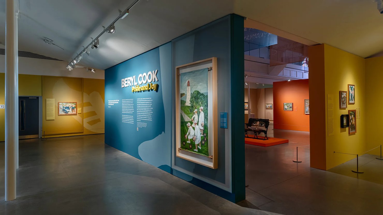 Beryl Cook Pride and Joy exhibition space