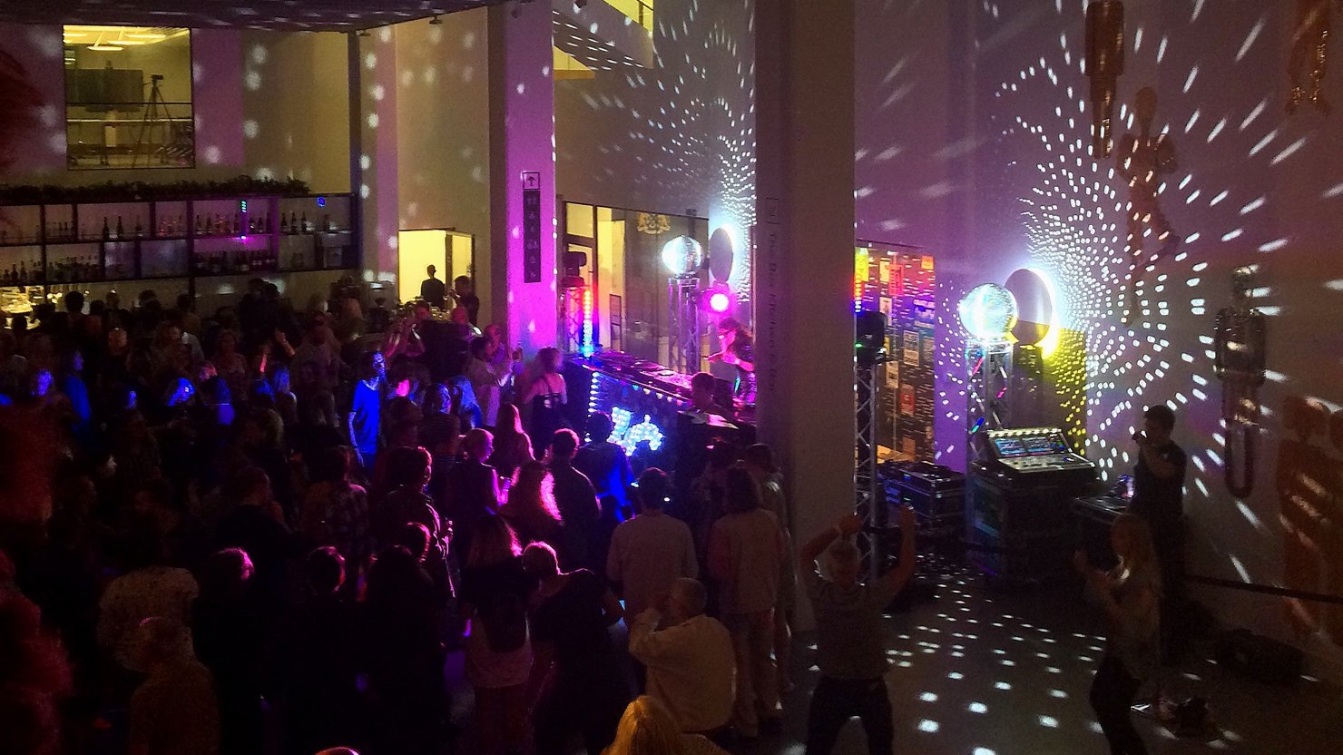 A silent disco taking place at The Box Plymouth