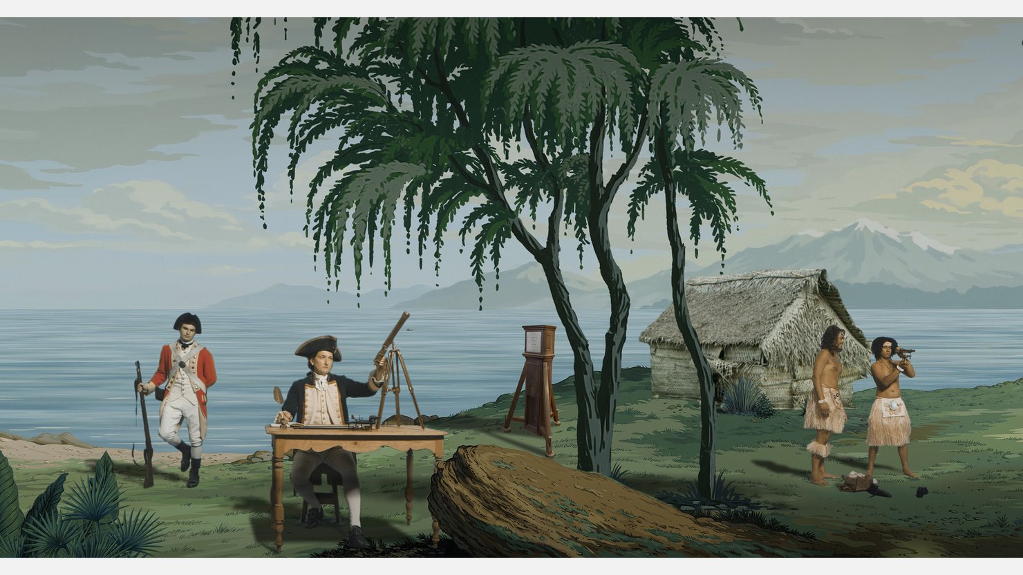 Lisa Reihana, In Pursuit of Venus (infected), 2015–17. Image courtesy of the artist, New Zealand at Venice and Artprojects