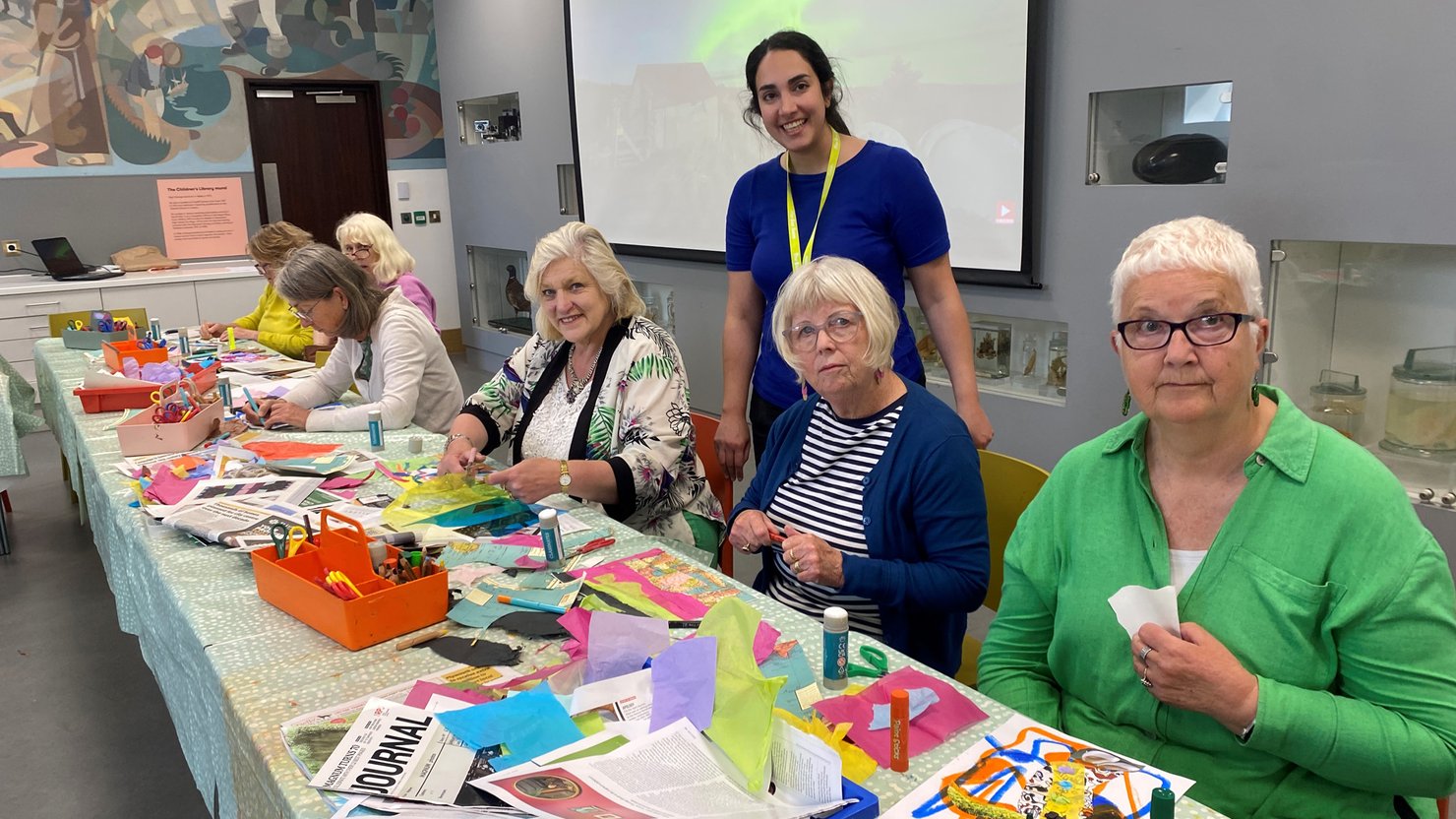 Sepideh Takshi with participants from her workshop