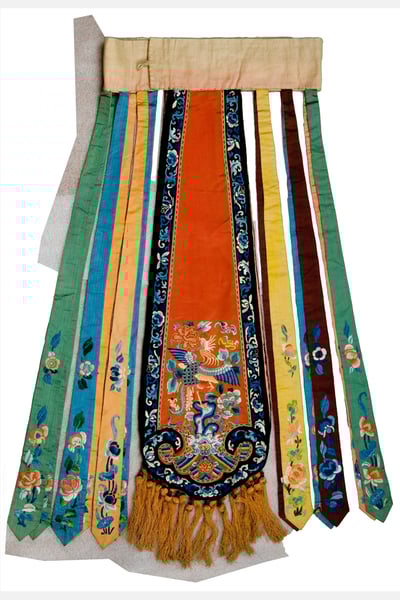 Satin Chinese overskirt from The Box's collections