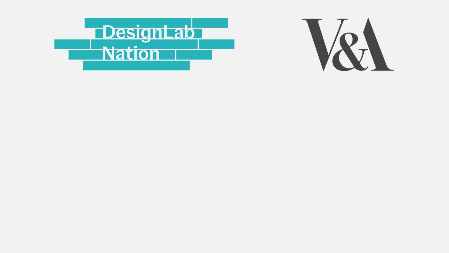 DesignLab Nation and V&A logos