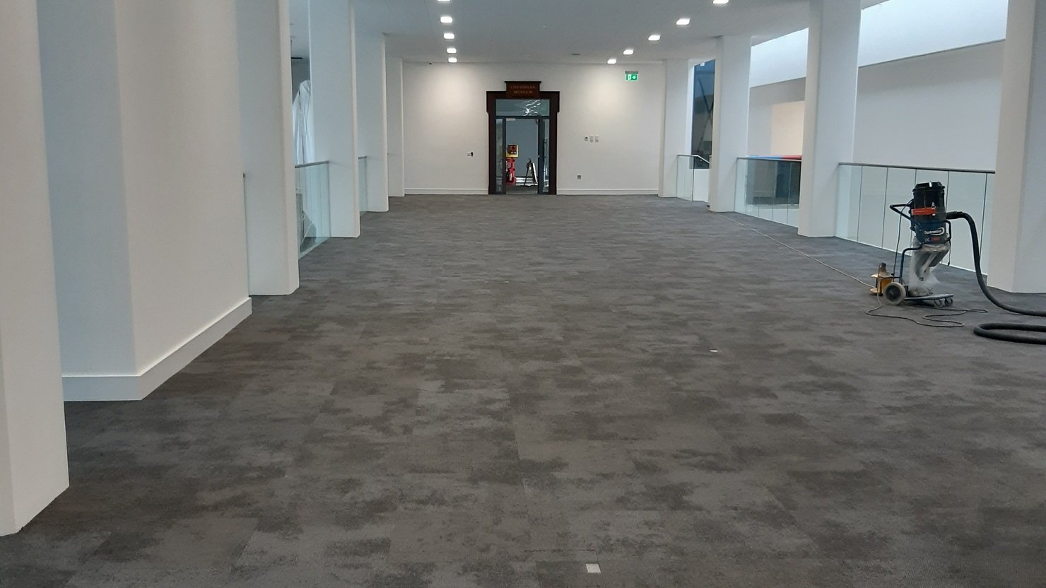 Active Archives gallery at The Box Plymouth being fitted out