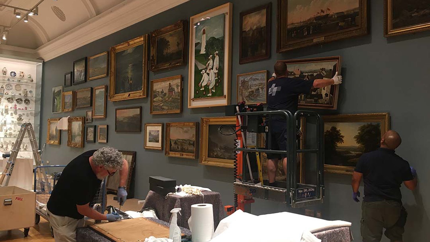 Installing the 'Plymouth Panorama' at The Box, Plymouth