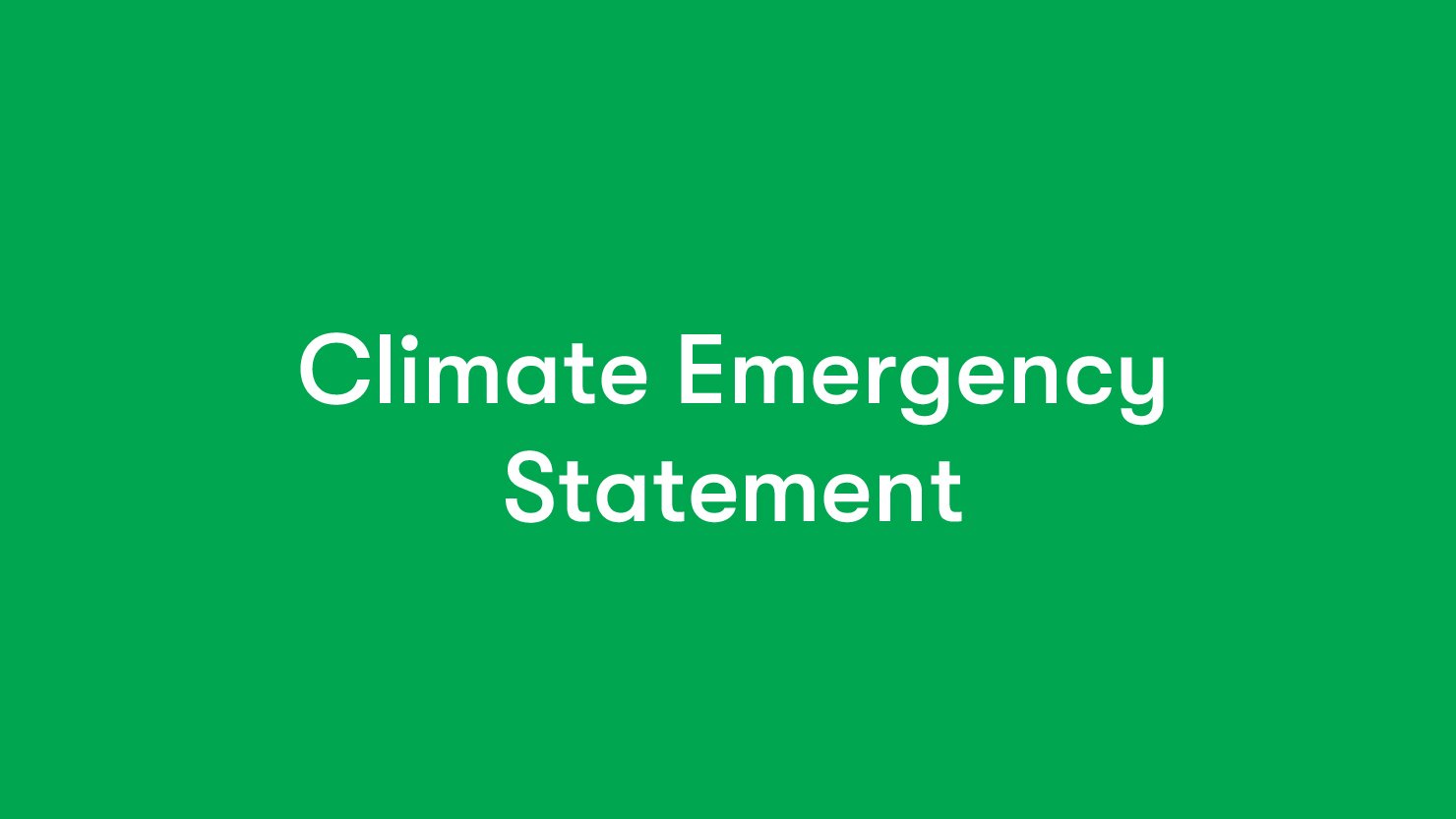Climate Emergency Statement