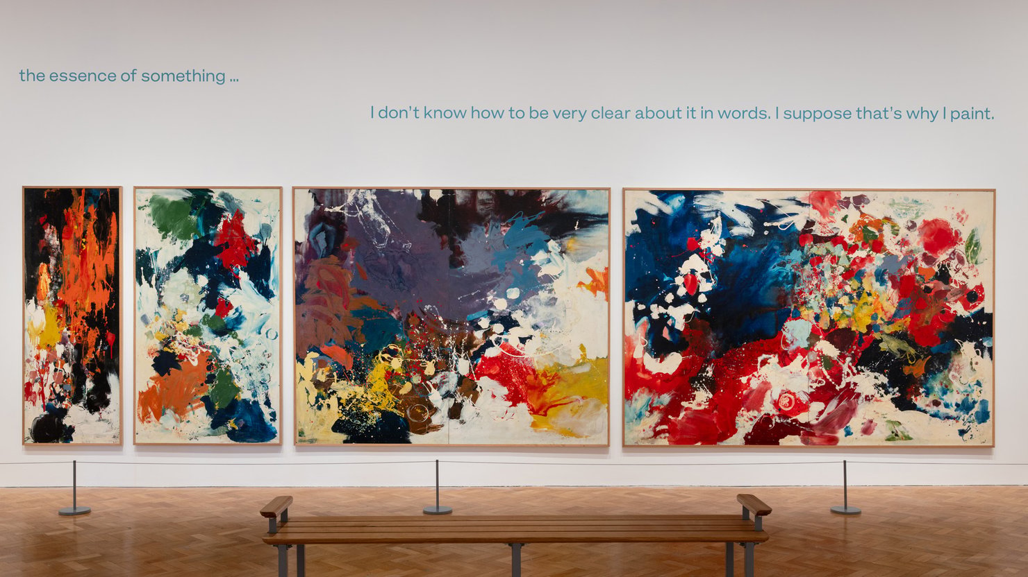 'Hampstead Murals' by Gillian Ayres on display at The Box Plymouth