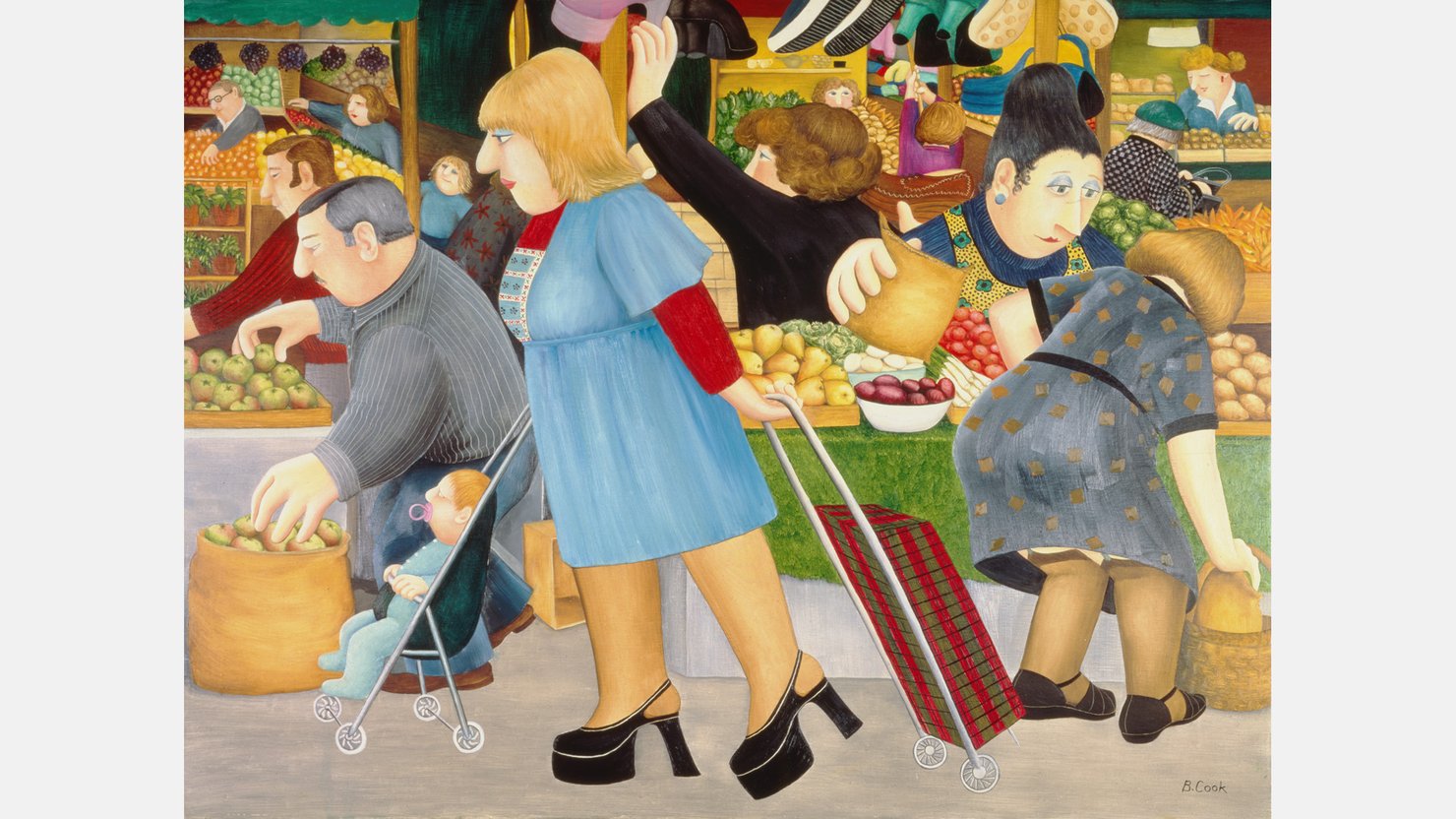 The Market by Beryl Cook