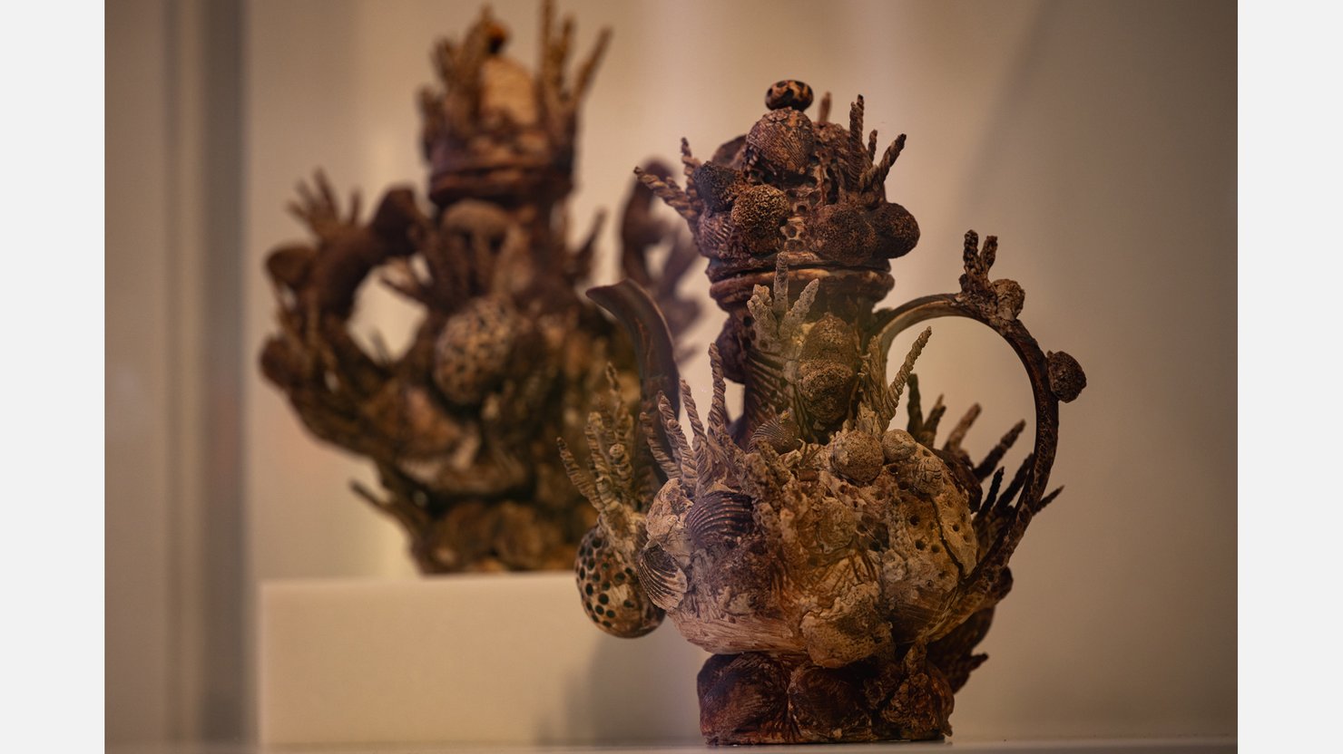 Black Death (Crown of Thorns) by Morel Doucet on display at The Box