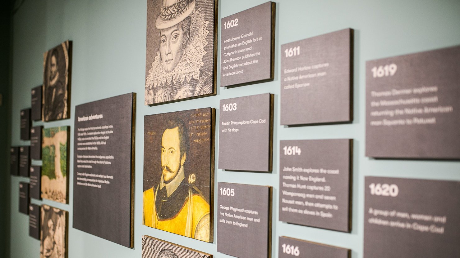 Date display at Mayflower Museum