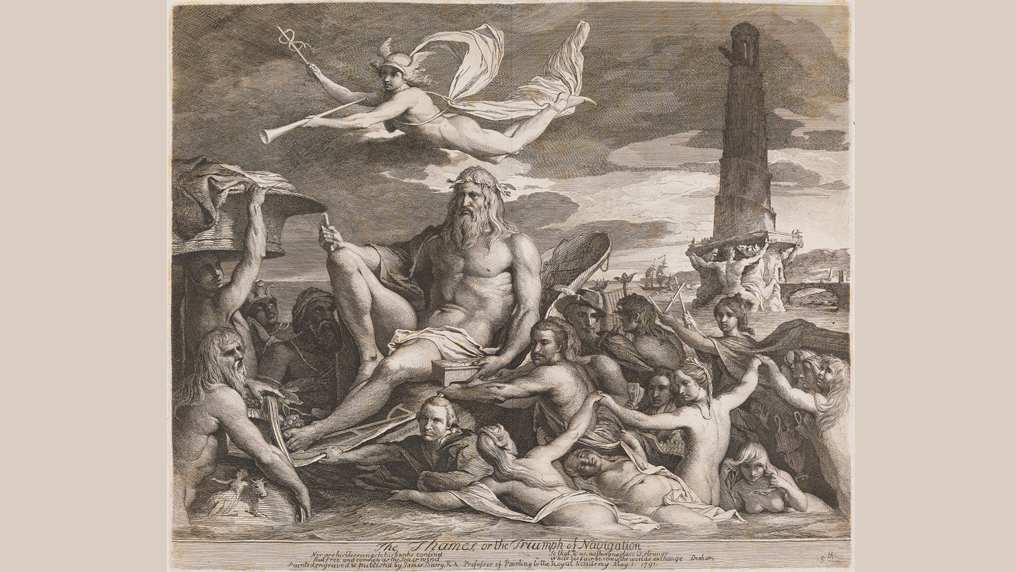 The Thames, or the Triumph of Navigation, 1791 by James Barry © National Portrait Gallery
