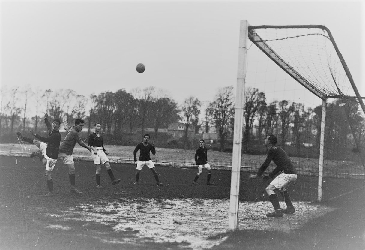 Archive image of Jack Leslie, possibly in training, c1920s © The Box, Plymouth