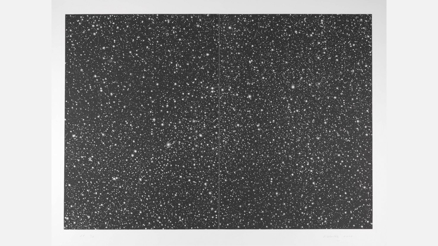 Starfield, 2010 by Vija Celmins. ARTIST ROOMS Tate and National Galleries of Scotland. © Vija Celmins, Courtesy Matthew Marks Gallery. Photo © Tate.